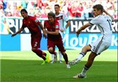 پیروزی پرگل آلمان مقابل پرتغال 10 نفره در نیمه اول