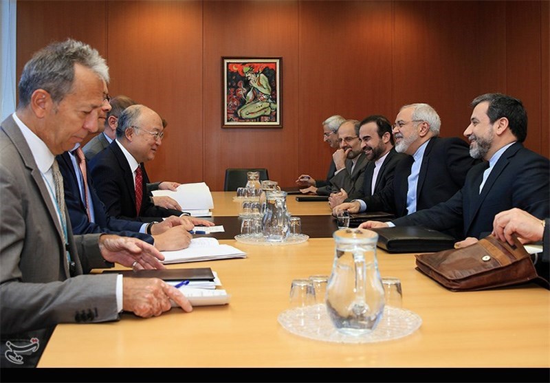 دیدار امروز آمانو با ظریف بخشی از گفتگوهای در حال جریان بین ایران و آژانس بود