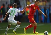 پیروزی یک بر صفر الجزایر مقابل بلژیک در نیمه نخست