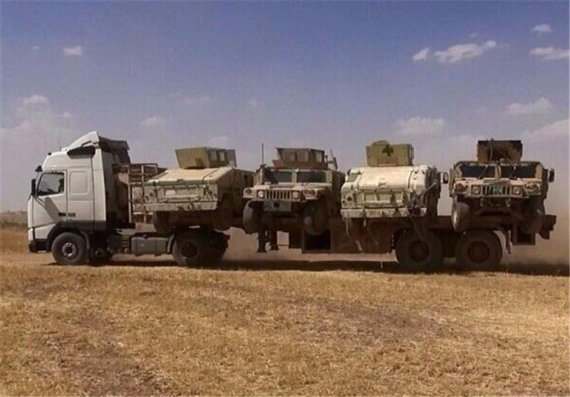ارتش سوریه چندین کاروان از سلاح‌های مسروقه ارتش عراق را منهدم کرد