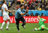 سوارز بهترین بازیکن دیدار انگلیس - اروگوئه