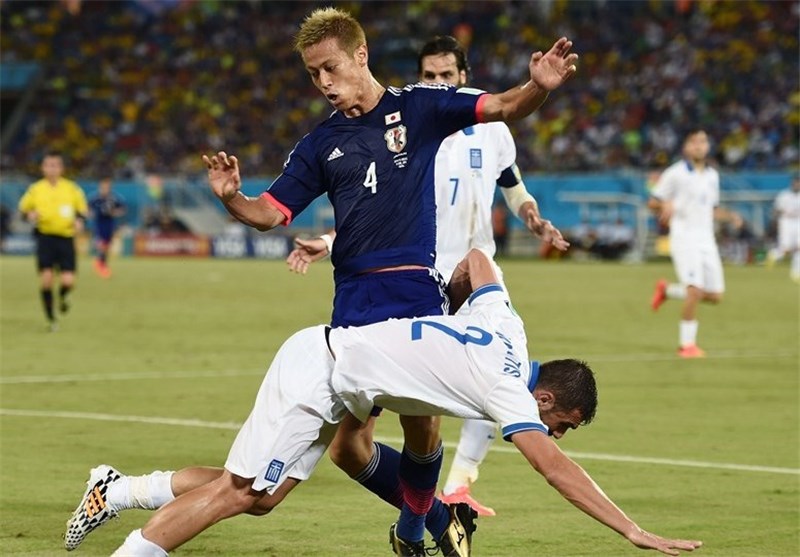 Japan Held by 10-Man Greece in World Cup Group C
