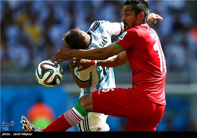 دیدار تیم‌های فوتبال ایران و آرژانتین - جام جهانی 2014 برزیل