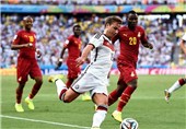 تساوی آلمان و غنا در نیمه اول