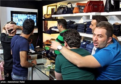 Iranian Football Fans as Iran Face Argentina in World Cup