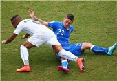 ایتالیا و اروگوئه در نیمه اول به تساوی رضایت دادند