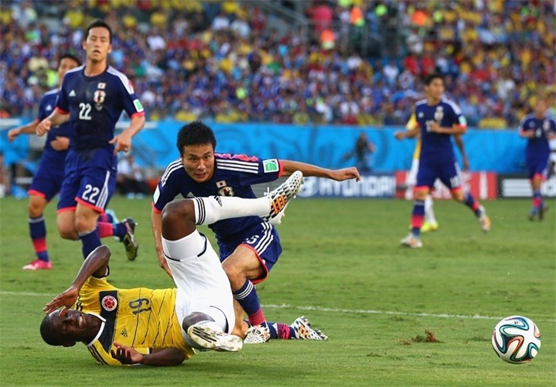 تساوی ژاپن و کلمبیا در نیمه نخست