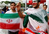اهتراز پرچم خلیج فارس در ورزشگاه