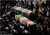 تشییع پیکر دو شهید مدافع حرم - شیراز