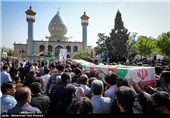 تشییع پیکر دو شهید مدافع حرم - شیراز
