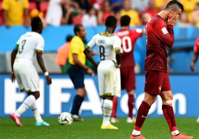 تساوی آماری پرتغال و غنا در شب وداع با جام جهانی