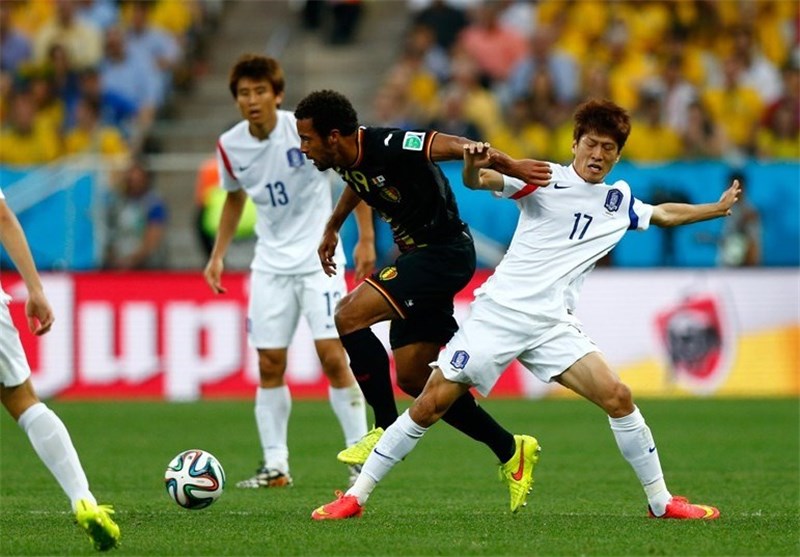 تساوی بلژیک و کره‌جنوبی در نیمه اول