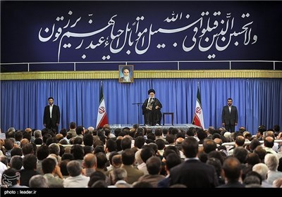  Iranian Martyrs Families' Meet Supreme Leader