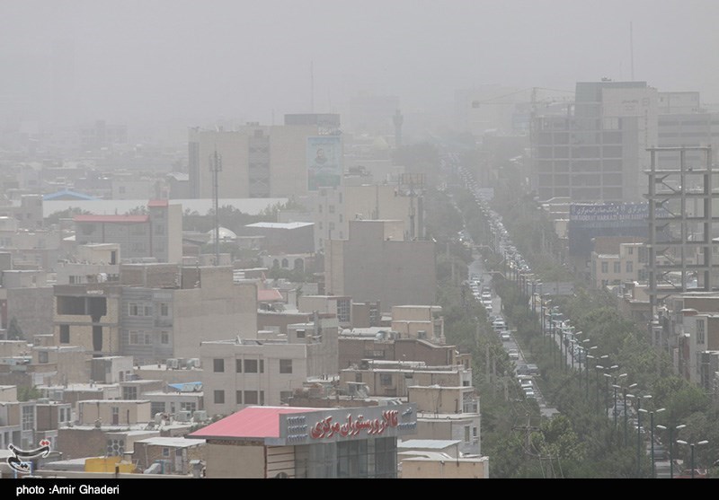 هوای استان کرمانشاه غبارآلود می‌شود