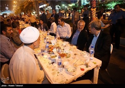 Iftar Ceremony in Iran's Kish Island