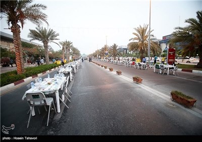 Iftar Ceremony in Iran's Kish Island