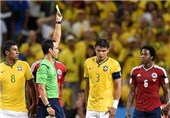 فیفا نه کارت زرد سیلوا را بخشید، نه بازیکن کلمبیا را جریمه کرد