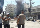 حمله جنگنده‌های صهیونیستی به یک خودروی غیرنظامی در مرکز غزه