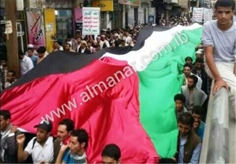 تظاهرات هزاران یمنی در محکومیت تجاوز صهیونیست‌ها به غزه
