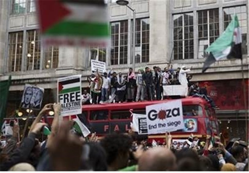 تظاهرات هزاران نفر از حامیان فلسطین در لندن و پاریس + تصاویر