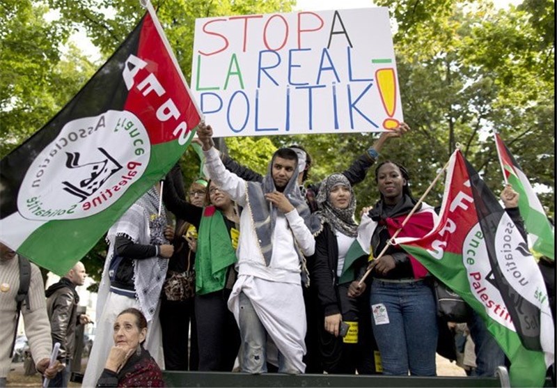 فرانسه از برگزاری تظاهرات در حمایت از مردم فلسطین جلوگیری کرد