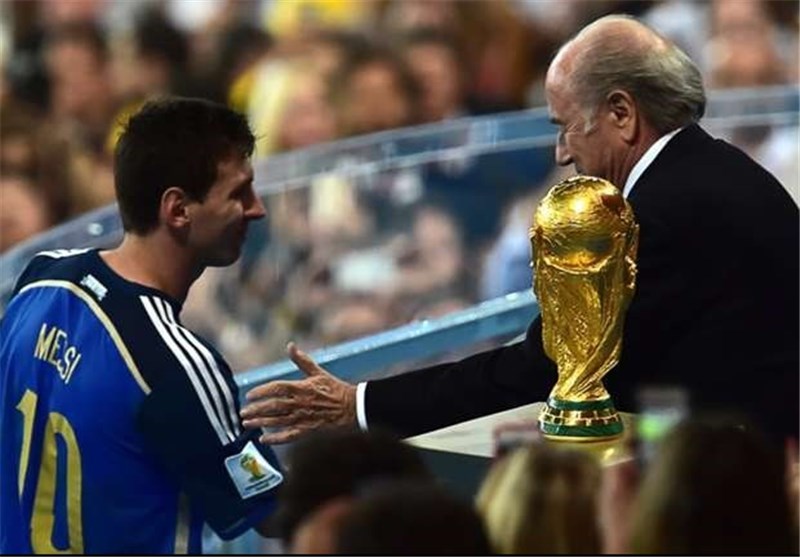 تعجب بلاتر از انتخاب مسی به عنوان بهترین بازیکن جام جهانی 2014