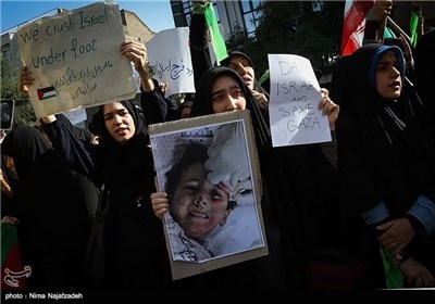 Iranian People Condemn Israeli Attacks on Gaza