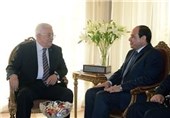 دیدار عباس و السیسی در حاشیه کنفرانس بازسازی نوار غزه