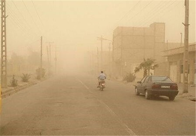 طوفان شن در ریگان کرمان