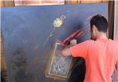 کارگاه نقاشی ایثار و شهادت در اردبیل برگزار شد + تصاویر