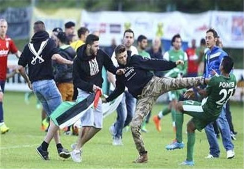 حمله حامیان فلسطین به بازیکنان یک تیم فوتبال اسرائیلی در اتریش