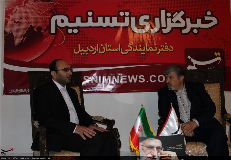 نایب رئیس کمیسیون امنیت ملی مجلس از دفتر تسنیم در اردبیل بازدید کرد
