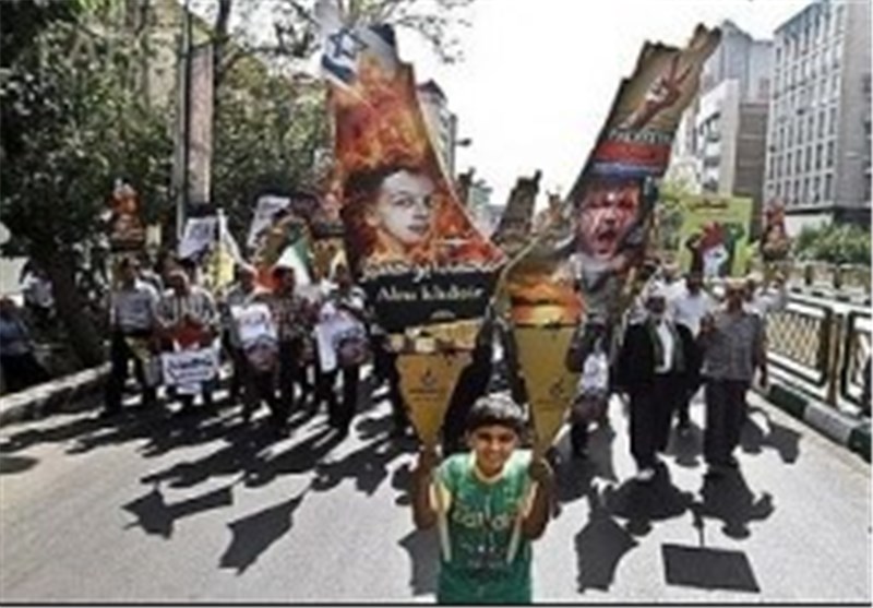 تلویزیون الفرات: خیابان‌های شهرهای ایران شاهد راهپیمایی گسترده در حمایت از غزه بود