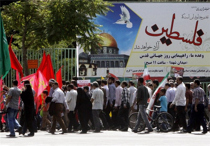 محکومیت رژیم صهیونیستی در راهپیمایی روز قدس در کرج + تصاویر