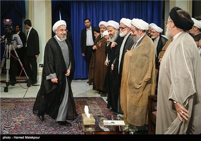 Iranian President Meets Religious Scholars, Clerics