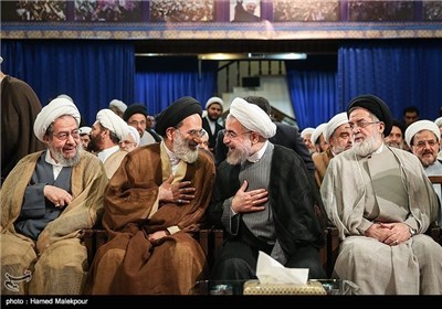 Iranian President Meets Religious Scholars, Clerics