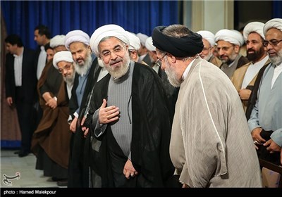 Iranian President Meets Religious Scholars, Clerics