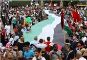تظاهرات انگلیسی‌ها مقابل سفارت اسرائیل