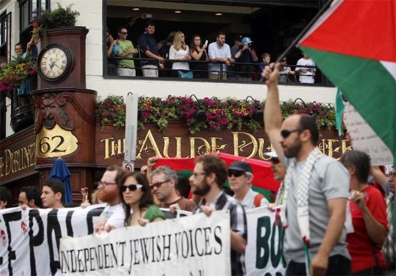 سومین تظاهرات کانادایی‌ها علیه تجاوزگری اسرائیل در غزه+عکس