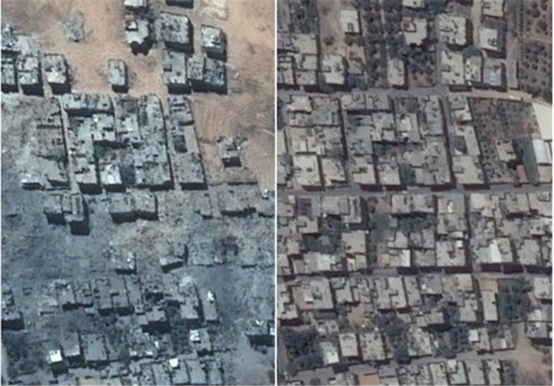 انتشار تصاویر ماهواره‌ای از حجم خسارت‌های وارده به نوار غزه + عکس
