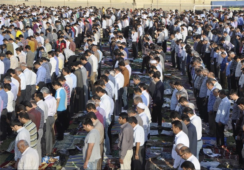 نماز عید فطر در گچساران به روایت تصویر