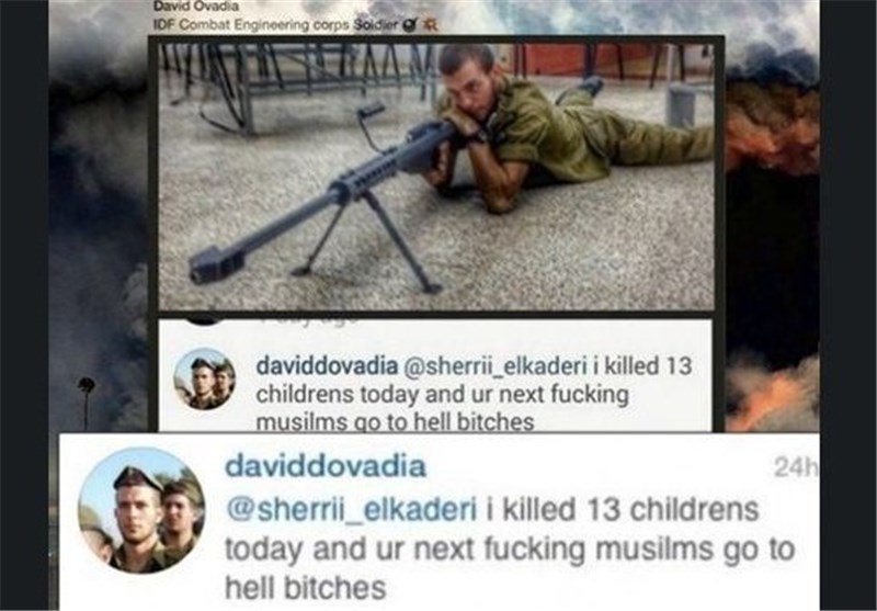 قناص صهیونی : قتلت 13 طفلاً فلسطینیاً الیوم ؟!
