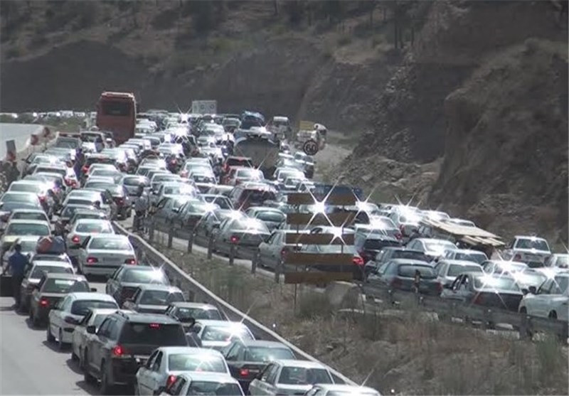 ترافیک سنگین در محور شیراز - اصفهان