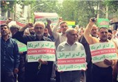 راهپیمایی ضد صهیونیستی نمازگزاران جمعه لاهیجان به روایت تصویر
