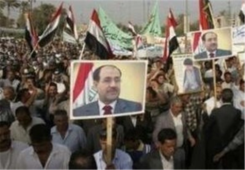تظاهرات در حمایت از مالکی در بغداد