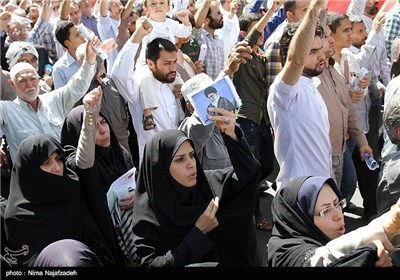 مسیرات اهالی مدینة مشهد المقدسة فی ادانة الکیان الصهیونی لجرائمه ضد اهالی غزة