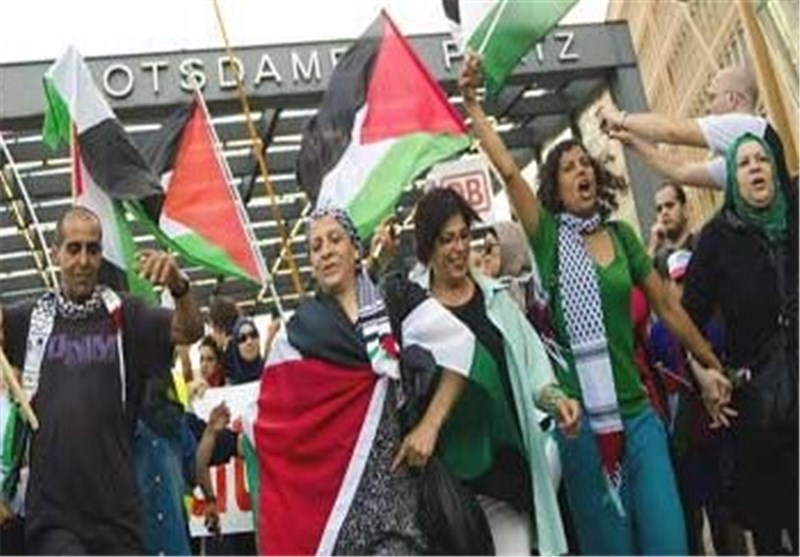 تظاهرات ضداسرائیلی در برلین علیه جنایات رژیم صهیونیستی در غزه