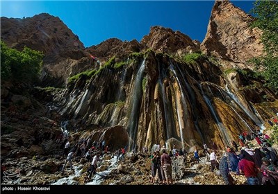 آبشار مارگون در شهر سپیدان