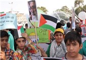 نمازگزاران اهوازی بر علیه رژیم کودک کش راهپیمایی کردند