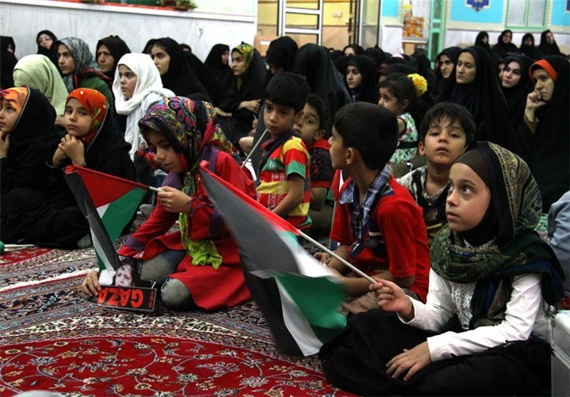 اجتماع مادران و کودکان خرم آبادی در حمایت از زنان و کودکان غزه + تصاویر